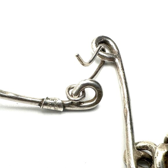 1990s Modernist 22" Turkish Sterling Silver Knot Necklace — EUC - Picture 4 of 9